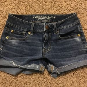 american eagle super stretch denim shorts